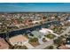 Bird's-eye view of house, pool, and driveway at 1014 Francesca Ct, Punta Gorda, FL 33950