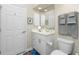 Small bathroom with single vanity and toilet at 1014 Francesca Ct, Punta Gorda, FL 33950