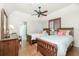 Guest bedroom with two twin beds and ensuite bathroom access at 1014 Francesca Ct, Punta Gorda, FL 33950