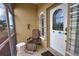 Relaxing screened porch with patio furniture at 110 Albatross Rd, Rotonda West, FL 33947