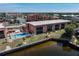 Aerial view of community and canal views at 1345 Mediterranean Dr # A204, Punta Gorda, FL 33950