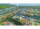 Aerial view showcasing waterfront homes and connecting canals at 1346 Osprey Dr, Punta Gorda, FL 33950