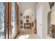 Elegant entryway featuring double doors with stained glass and decorative vases at 1454 Kiwi Ct, Punta Gorda, FL 33950