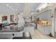 Spacious kitchen with an island and stainless steel appliances at 1454 Kiwi Ct, Punta Gorda, FL 33950