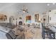 Comfortable living room with fireplace and ample seating at 1454 Kiwi Ct, Punta Gorda, FL 33950