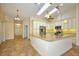 Modern kitchen with granite countertops and custom cabinets at 1890 Deborah Dr # 14, Punta Gorda, FL 33950