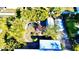 Backyard with lush landscaping, sheds, and tropical plants at 22398 Walton Ave, Port Charlotte, FL 33952