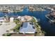 Canal-front home showcasing a large lot and private dock at 2807 Sancho Panza Ct, Punta Gorda, FL 33950