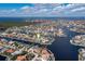 Wide aerial view of canal front home at 2807 Sancho Panza Ct, Punta Gorda, FL 33950