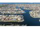 Bird's-eye view of house on a waterfront lot at 2807 Sancho Panza Ct, Punta Gorda, FL 33950