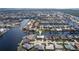 Aerial view of waterfront property at 2807 Sancho Panza Ct, Punta Gorda, FL 33950