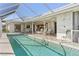 Relaxing pool area with covered patio and plenty of space for lounging at 2807 Sancho Panza Ct, Punta Gorda, FL 33950