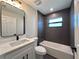 Updated bathroom with a single vanity and bathtub at 2920 Barry Rd, North Port, FL 34286