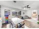 Playroom features a calendar, bookshelves, and beanbag chair at 325 San Benito Ave, North Port, FL 34287