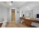 Bathroom with shower, vanity, and toilet at 334 Skylark Nw Ln, Port Charlotte, FL 33952