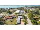 Aerial view of a home near the water at 351 S Mccall Rd, Englewood, FL 34223