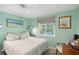 Guest bedroom with a pool view and plenty of natural light at 351 S Mccall Rd, Englewood, FL 34223