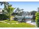 Private boat lift provides convenient access to the water at 3800 Carupano Ct, Punta Gorda, FL 33950