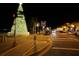 Evening street scene with holiday decorations at 3919 San Rocco Dr # 31A, Punta Gorda, FL 33950