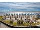 Aerial view of waterfront townhouses with parking and boat slips at 4410 Warren Ave # 504, Port Charlotte, FL 33953