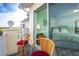 Balcony view of bedroom and water at 4410 Warren Ave # 504, Port Charlotte, FL 33953