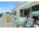 Enjoy the view from this relaxing balcony, furnished with wicker at 4410 Warren Ave # 504, Port Charlotte, FL 33953