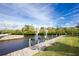 Private dock with boat lifts at 4410 Warren Ave # 504, Port Charlotte, FL 33953
