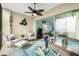 Serene lanai with water views and comfortable seating, plus a view of the living room at 4410 Warren Ave # 504, Port Charlotte, FL 33953