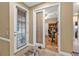 Convenient home office with glass doors and wood floors at 4590 Turnberry Cir, North Port, FL 34288