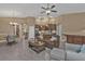 Open living space with kitchen, dining, and living room areas at 4590 Turnberry Cir, North Port, FL 34288