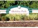 Holiday Park Park & Recreation District entrance sign at 6501 Center Ln, North Port, FL 34287