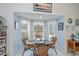 Charming breakfast nook featuring a glass table and sun-drenched bay window at 1407 Red Oak Ln, Port Charlotte, FL 33948