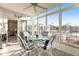 Sunroom with water views and kitchen access at 141 Tropicana Dr # 1111, Punta Gorda, FL 33950