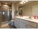 Bathroom boasts double vanity and a large shower at 16255 Lady Palm Dr, Port Charlotte, FL 33953