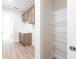 Laundry Room with wooden cabinets and wire shelving at 16920 Ohara Dr, Port Charlotte, FL 33948