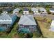 Aerial view highlighting the home's pool and backyard at 17709 Wayside Bnd, Punta Gorda, FL 33982