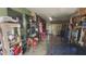 View of the garage interior, showcasing storage solutions and available space at 181 Coconut St, Punta Gorda, FL 33980