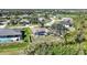 Aerial view of home near golf course at 20 Medalist Cir, Rotonda West, FL 33947