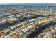 Wide aerial showcasing home location within a larger community of waterfront homes at 2198 El Cerito Ct, Punta Gorda, FL 33950