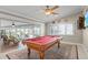 Game room with pool table and access to a relaxing patio area at 2198 El Cerito Ct, Punta Gorda, FL 33950