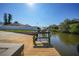 Wide view of the dock and canal, offering easy water access at 3339 Desoto Dr, Punta Gorda, FL 33983