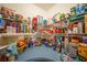 Well-organized pantry with shelves stocked with various food items and essentials at 3339 Desoto Dr, Punta Gorda, FL 33983