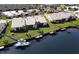 Waterfront backyard with private dock and boat, offering direct water access for residents at 3830 Bal Harbor Blvd # 6, Punta Gorda, FL 33950