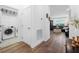 Laundry room with washer, dryer, and additional storage at 43104 Lakeside Way, Punta Gorda, FL 33982