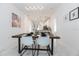 Open concept dining area with a rustic wood table at 706 W Madison St, Plant City, FL 33563