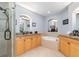 Bathroom with a bathtub and walk-in shower, and granite countertops at 91 Vivante Blvd # 402/9142, Punta Gorda, FL 33950