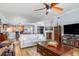 Bright living room featuring modern furniture, hardwood floors and an open floor plan at 91 Vivante Blvd # 402/9142, Punta Gorda, FL 33950