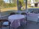 Screened porch with table, chairs, and hot tub view at 12077 Maryland Ave, Punta Gorda, FL 33955