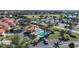 Aerial view of community pool showcasing the nearby golf course and convenient parking, perfect for leisure and recreation at 1890 Deborah Dr # 6, Punta Gorda, FL 33950