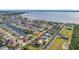 Aerial view showing home's location in a waterfront community at 21370 Harborside Blvd, Port Charlotte, FL 33952